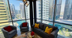La Buena Vida Holiday Homes - Luxe 1BD, boutique apt full lakeview 1m to Metro, Lake & Almas Tower